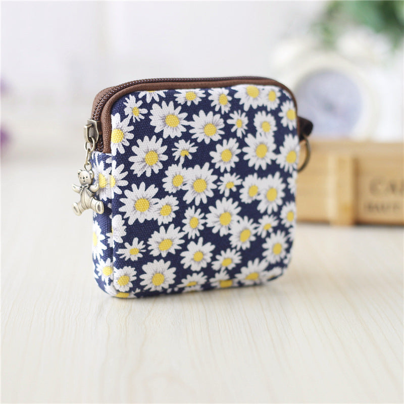 Men's Popular Classy Cute Cartoon Canvas Coin Purses