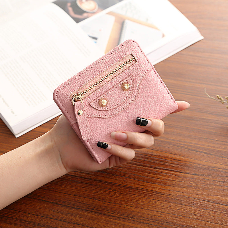 Women's Short And Thin Soft Leather Korean Trendy Ladies Wallets