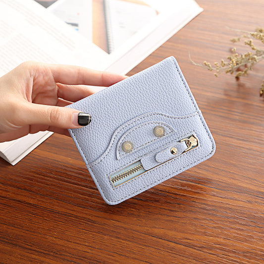 Women's Short And Thin Soft Leather Korean Trendy Ladies Wallets