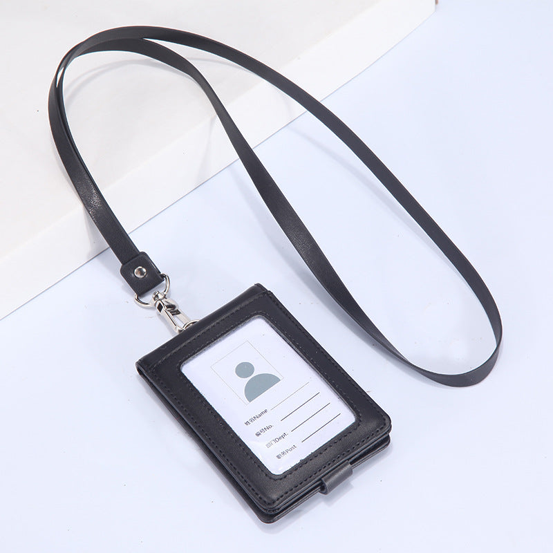 Genuine Leather Bank Traffic Access Control Card Holder
