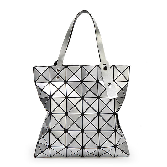 Women's Geometric Diamond Pattern Summer Portable Style Shoulder Bags