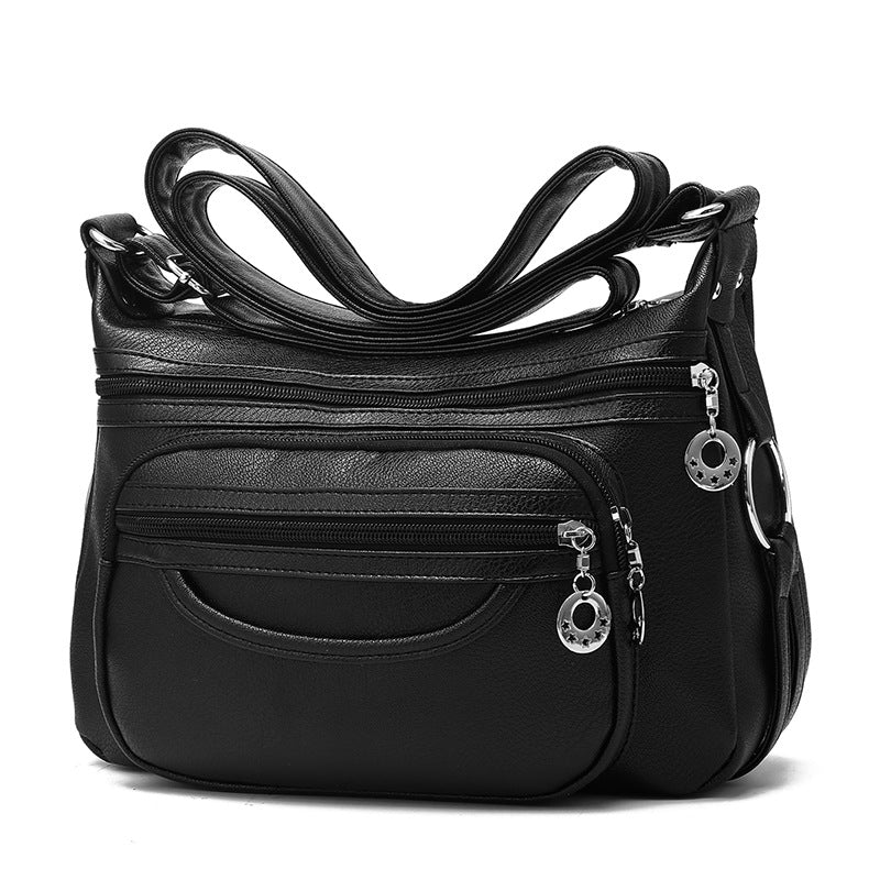 Attractive Women's Soft Leather Mother Fashion Shoulder Bags