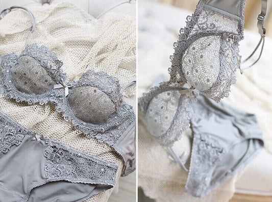 Women's Sexy Lace Comfortable Thin Transparent Underwear Lingerie Sets