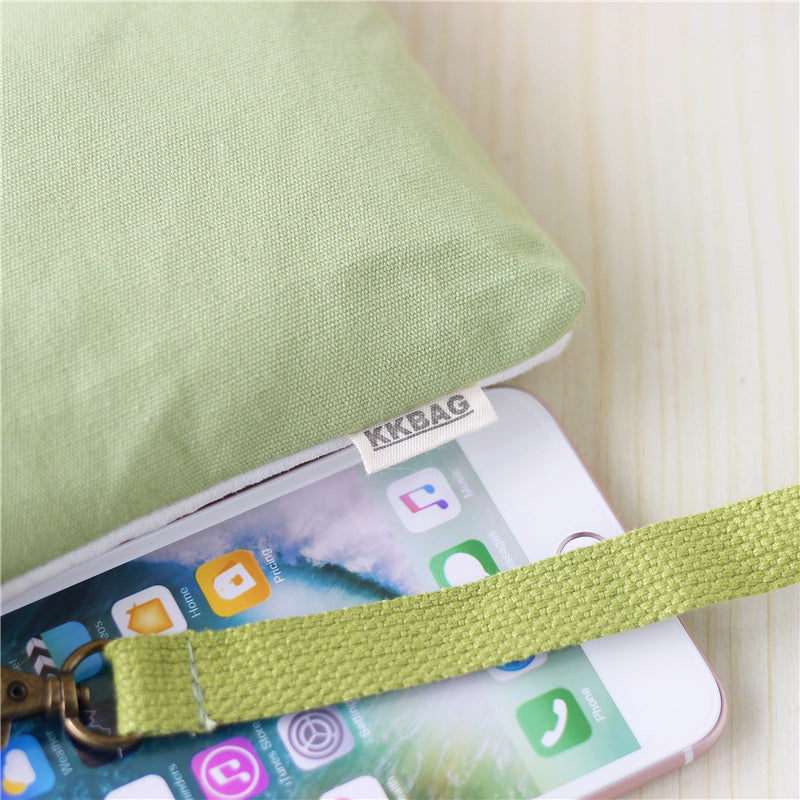 Women's Printing Fresh Painted Kaka Tribal Canvas Hand Phone Bags