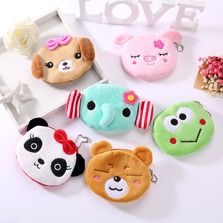 Women's Cute Korean Style Cartoon Cloth Coin Purses