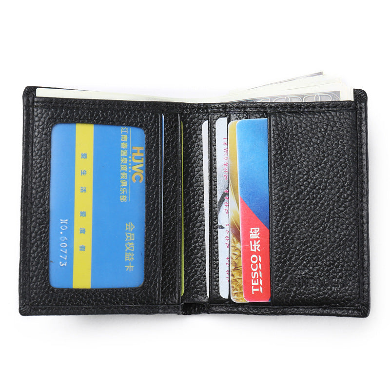 Men's Korean Style Top Layer Cowhide Super Mini Men's Wallets