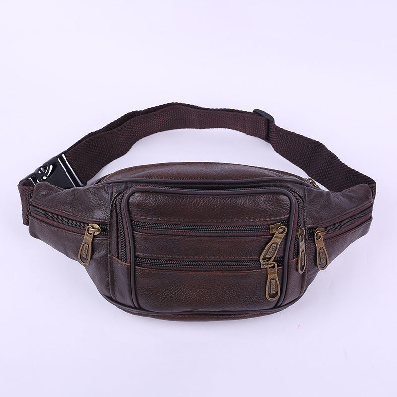 Men's Leather Multifunctional Fashion Creative Cash Men's Waist Packs