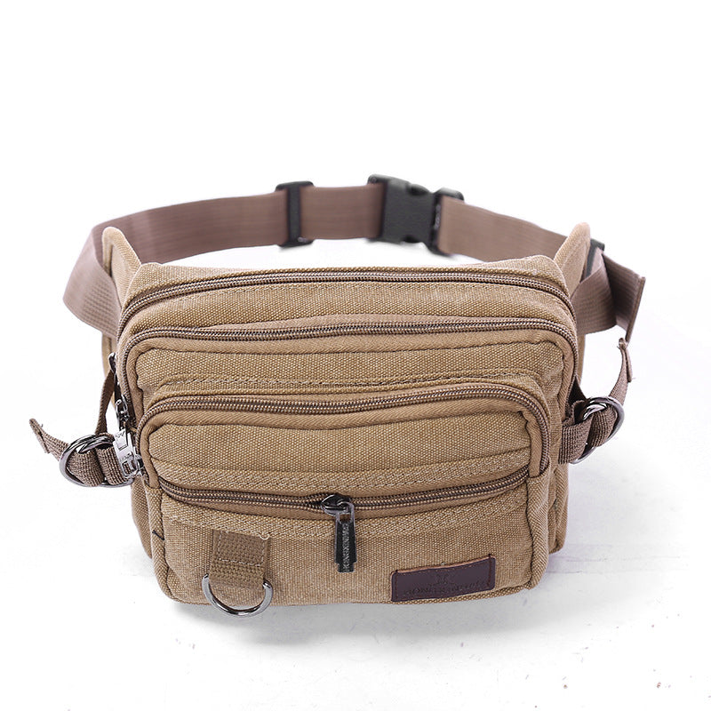 Men's Canvas Apron Leisure Cash Mobile Business Men's Waist Packs