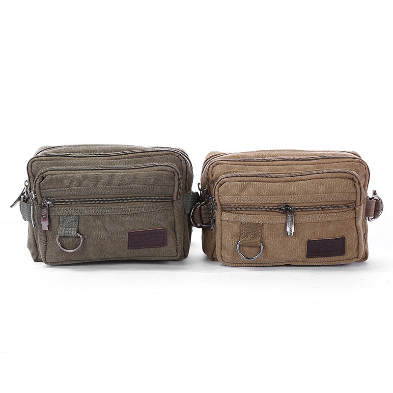 Men's Canvas Apron Leisure Cash Mobile Business Men's Waist Packs