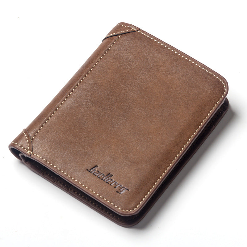 Men's Horizontal Matte Leather Retro Soft Men's Wallets