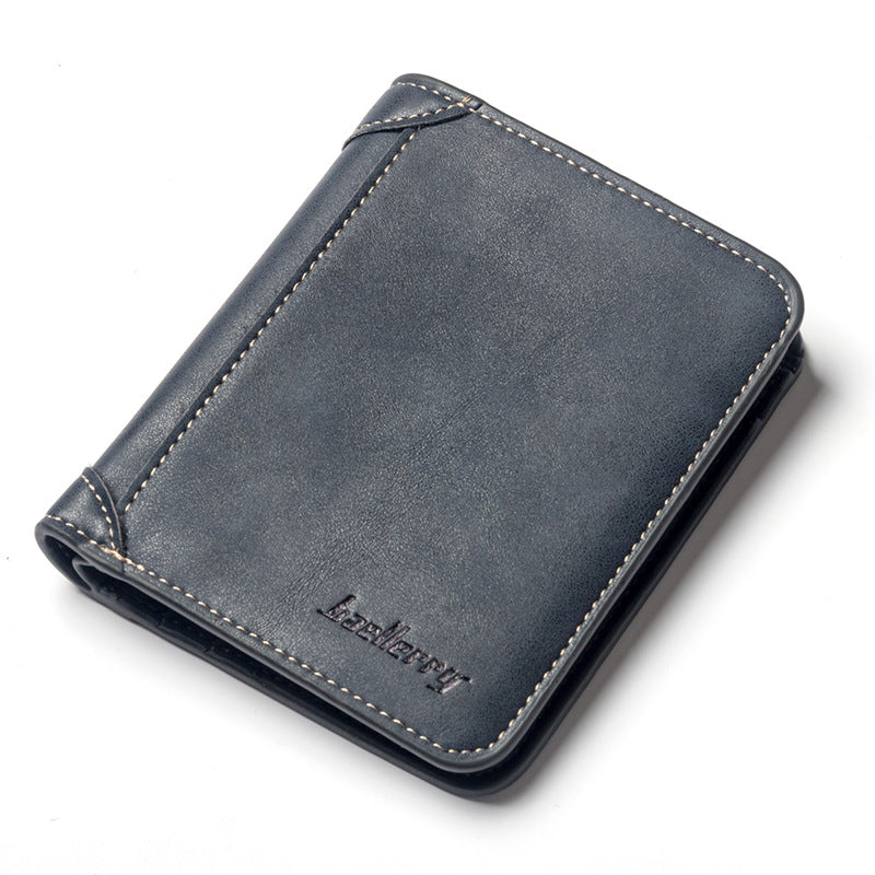 Men's Horizontal Matte Leather Retro Soft Men's Wallets