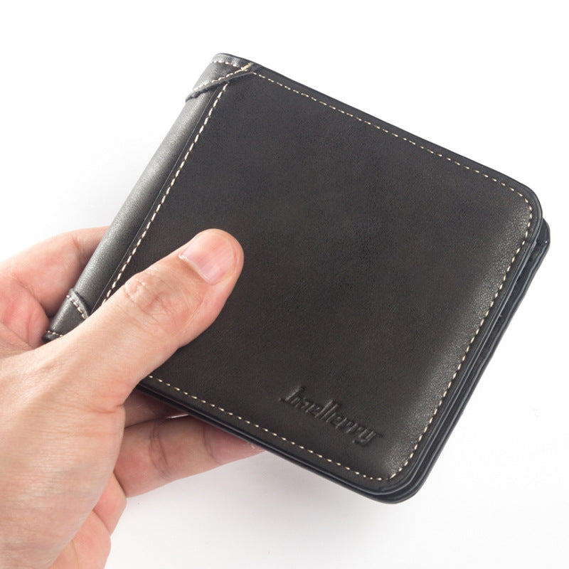 Men's Horizontal Matte Leather Retro Soft Men's Wallets