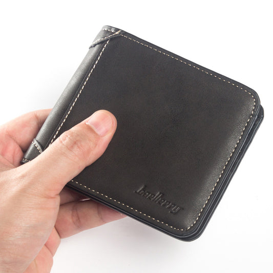 Men's Horizontal Matte Leather Retro Soft Men's Wallets