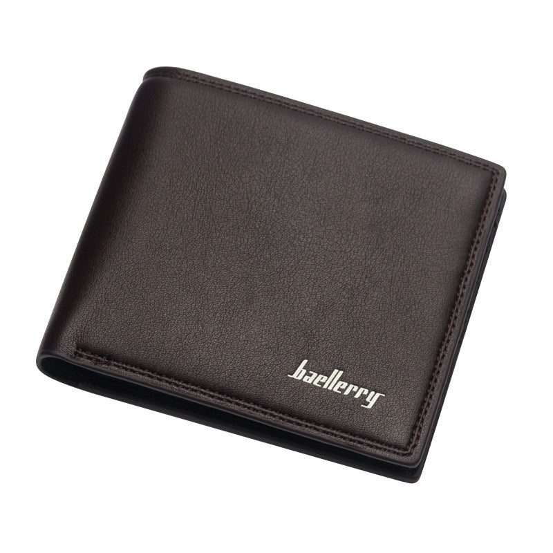 Men's Short Korean Style Horizontal Simple Soft Men's Wallet