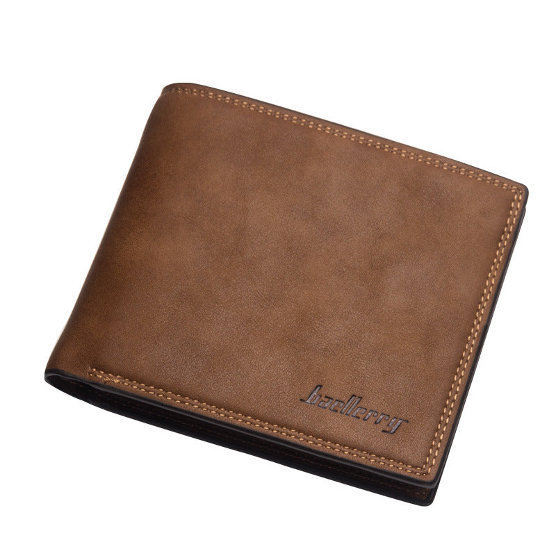 Men's Short Korean Style Horizontal Simple Soft Men's Wallet