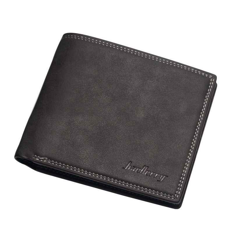 Men's Short Korean Style Horizontal Simple Soft Men's Wallet