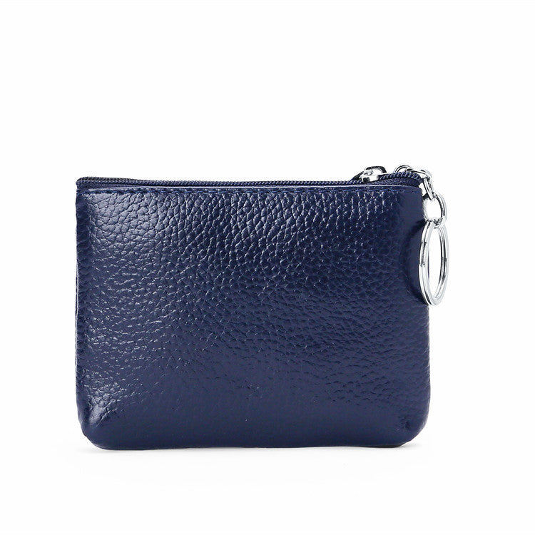 Fashion Creative Simple Genuine Leather Litchi Coin Purses