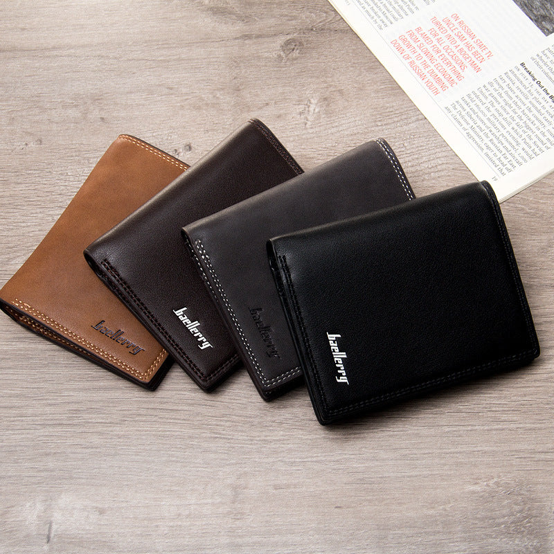 Men's Short Korean Style Horizontal Simple Soft Men's Wallet