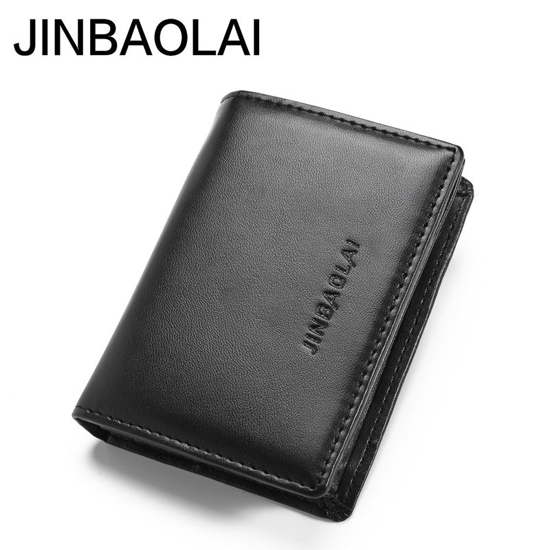 Unique Attractive Men's Leather Plain Gift Card Holder