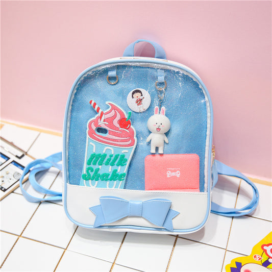 Women's Korean Style Fashion Bowknot Trend Simple Backpacks