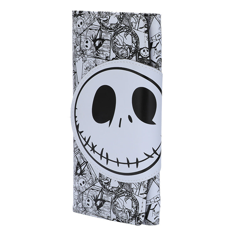 Cartoon Skull Male Female Long Leather Fashion Ladies Wallet