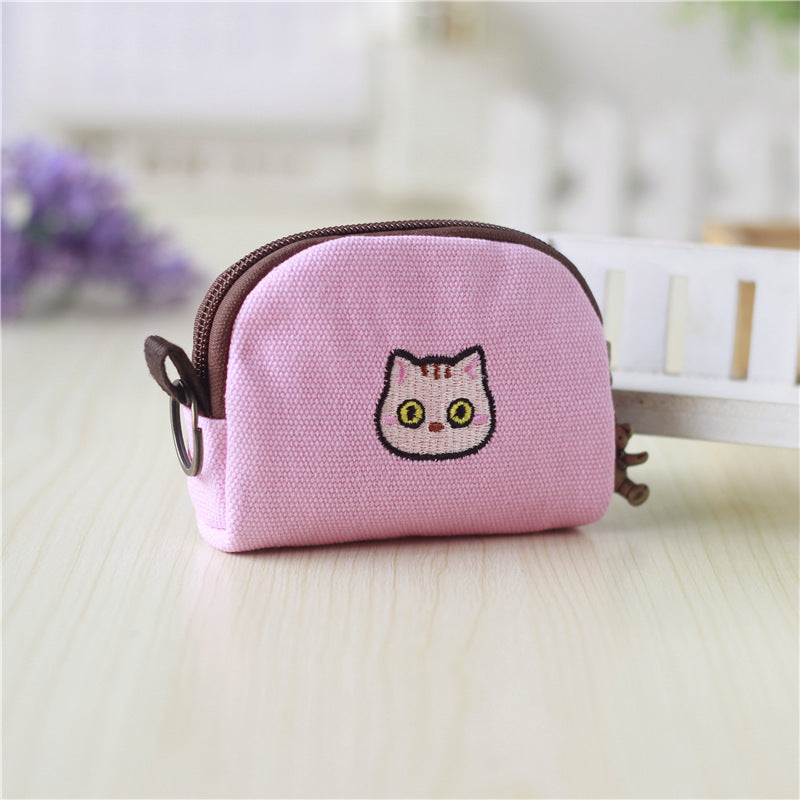 Fashion Cotton Linen Printed Cartoon Change Coin Purses