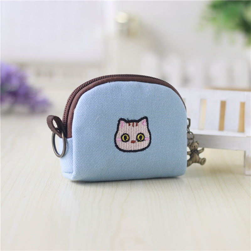 Fashion Cotton Linen Printed Cartoon Change Coin Purses