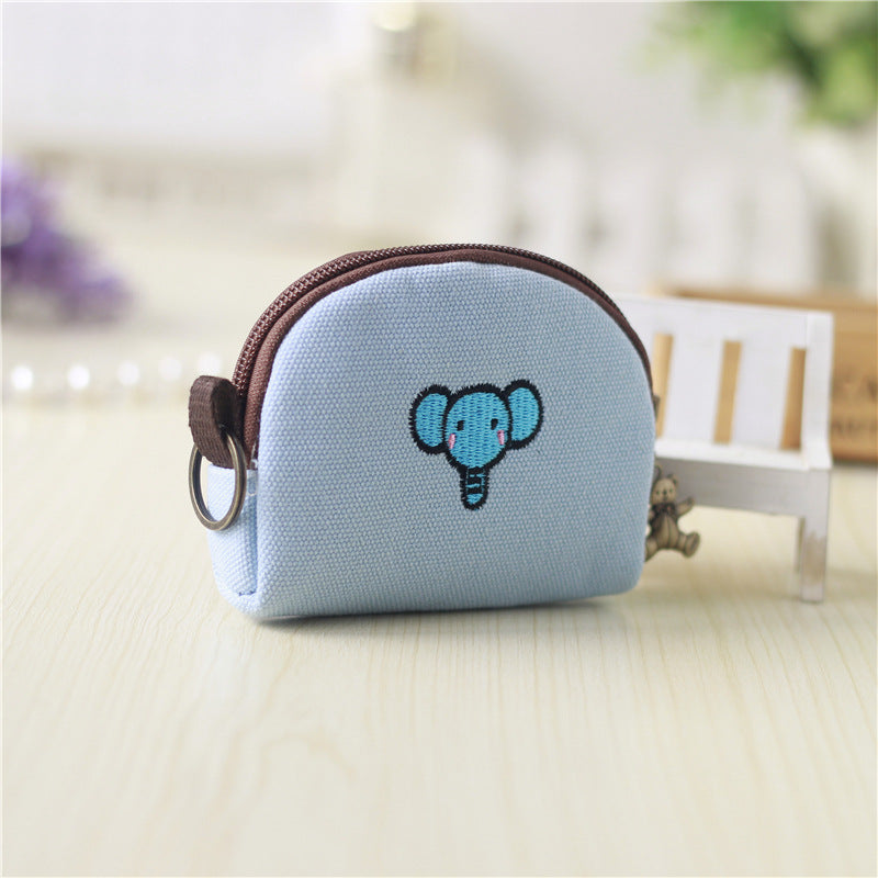 Fashion Cotton Linen Printed Cartoon Change Coin Purses