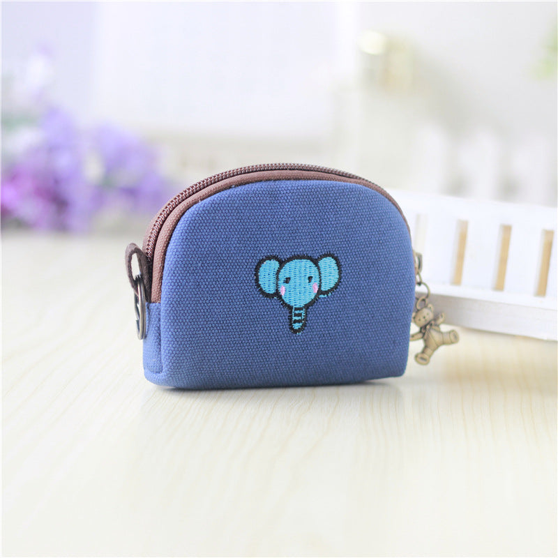 Fashion Cotton Linen Printed Cartoon Change Coin Purses