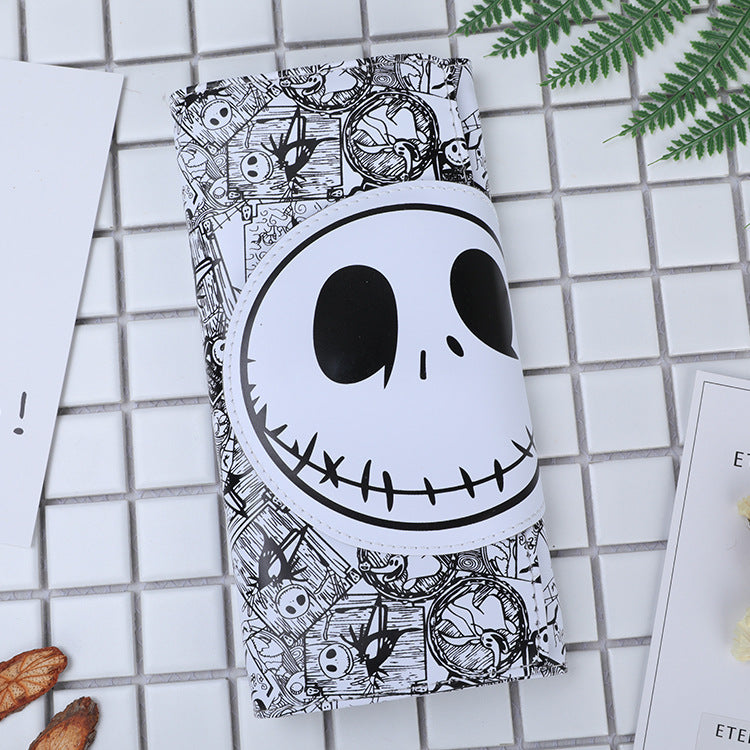Cartoon Skull Male Female Long Leather Fashion Ladies Wallet