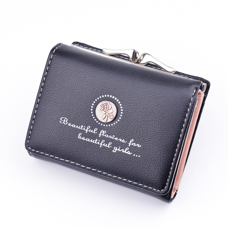 Women's Large Capacity Folding Soft Leather Fashion Coin Purses