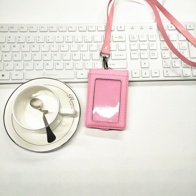 Genuine Leather Bank Traffic Access Control Card Holder