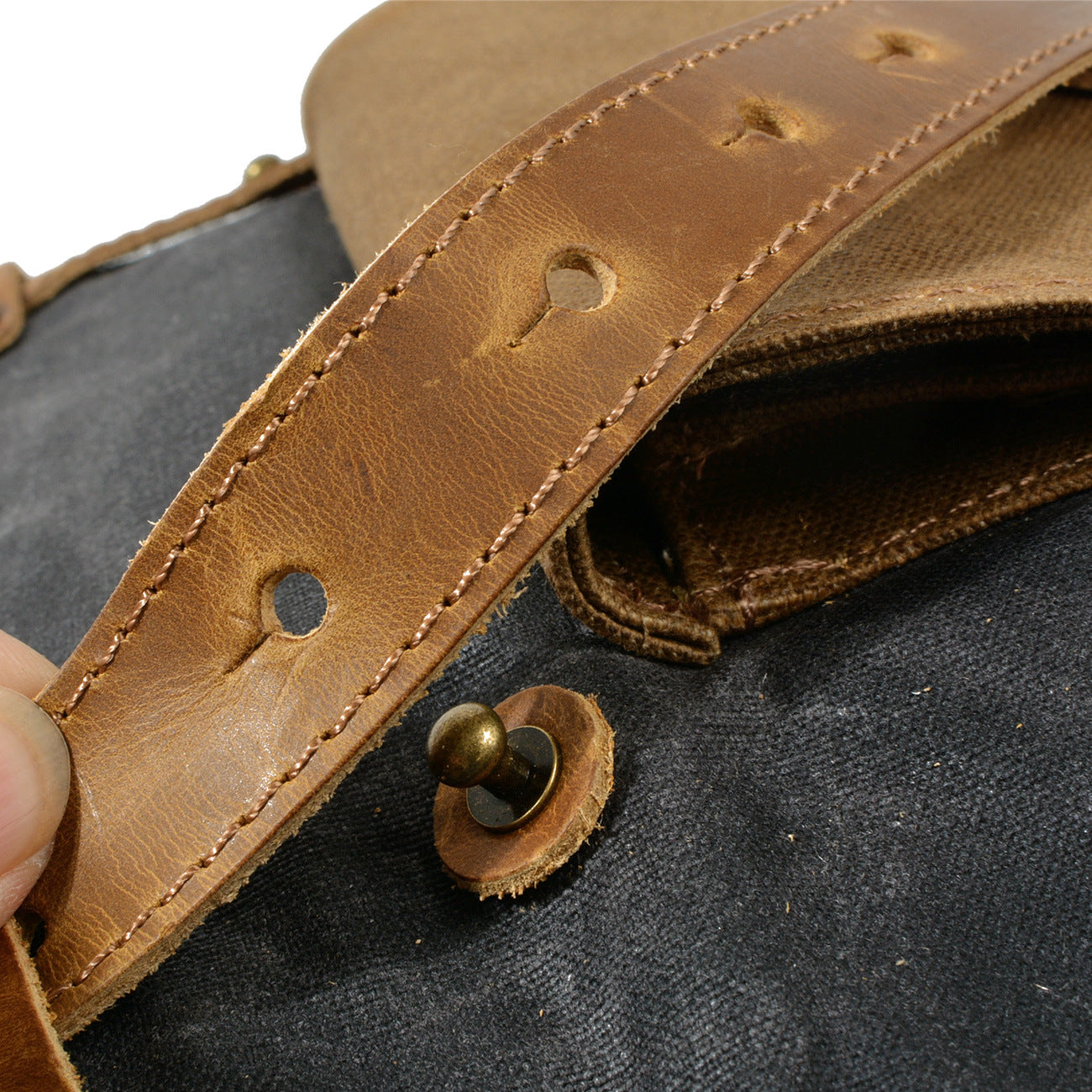 Women's & Men's Oil Wax Waterproof Canvas Computer Large Backpacks