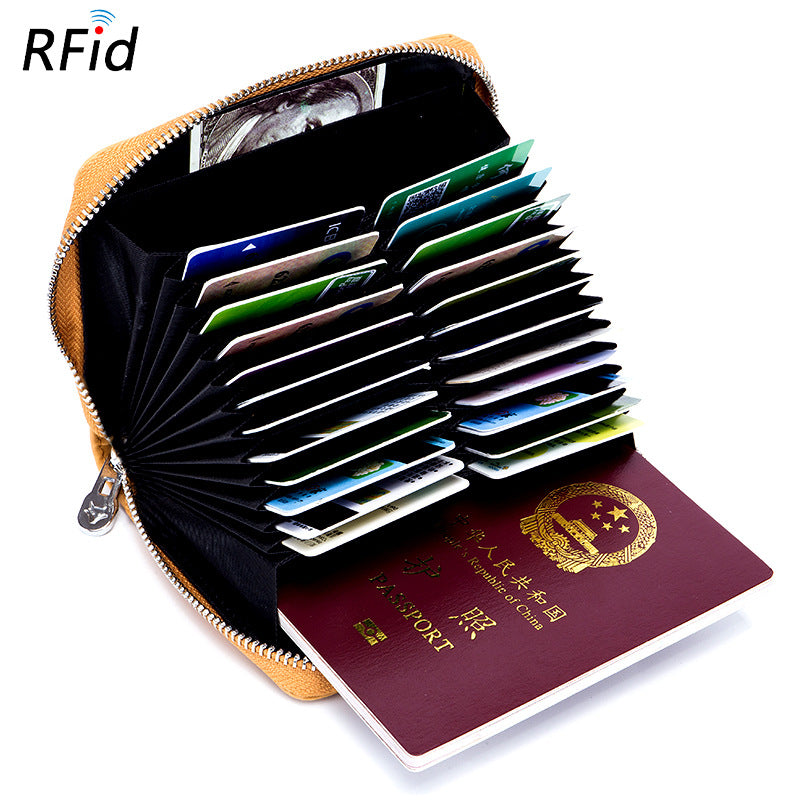 Women's & Men's Expanding Passport Leather Multifunctional Card Holder