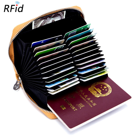 Women's & Men's Expanding Passport Leather Multifunctional Card Holder