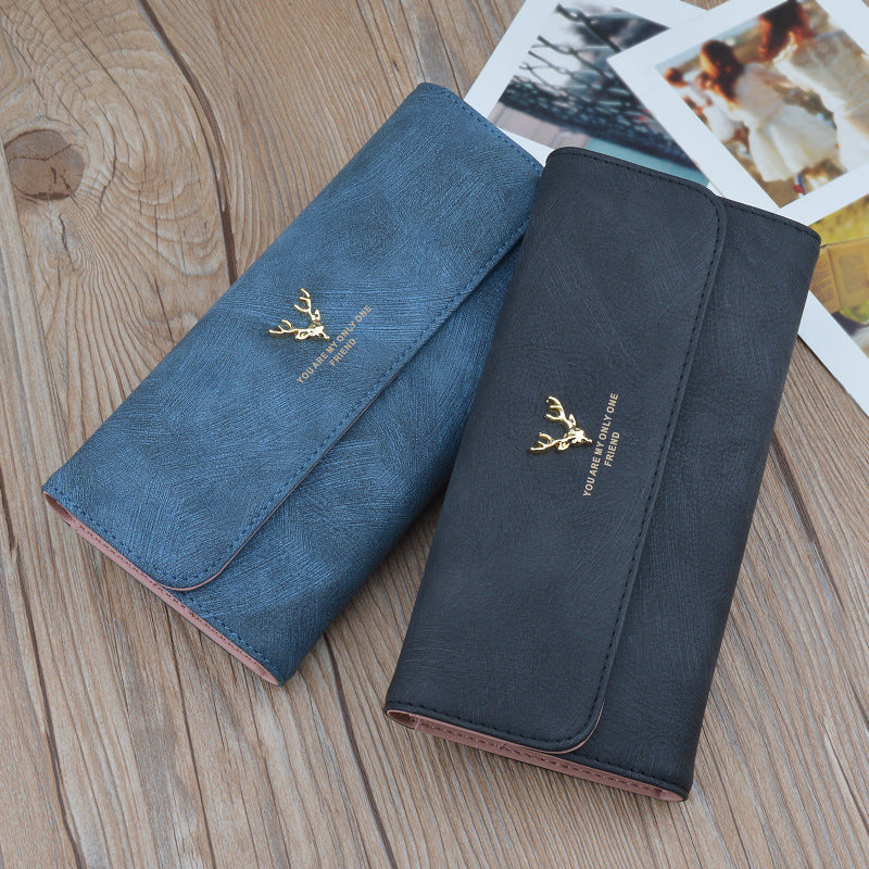 Women's Long Cover Soft Leather Fashion Retro Large Ladies Wallets