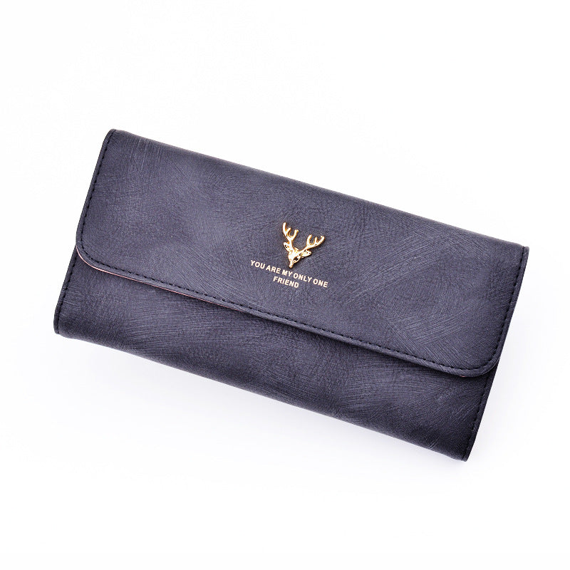 Women's Long Cover Soft Leather Fashion Retro Large Ladies Wallets