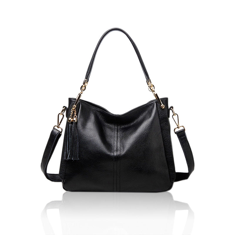 Women's Summer Street Fashion Leather Solid Crossbody Bags
