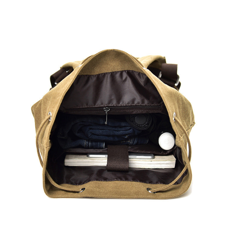 Durable Men's Fashion Canvas Computer Unisex Backpacks