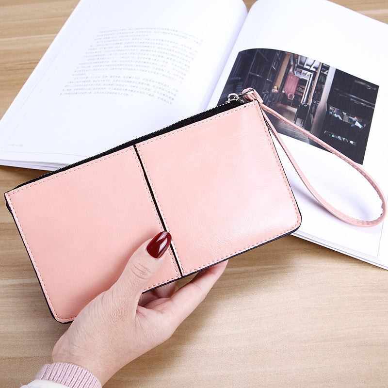 Women's Korean Style Zip Female Long Clutch Multi Ladies Wallets