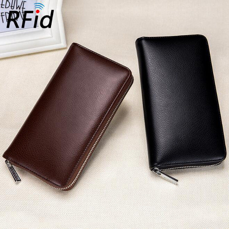 Women's & Men's & Leather Passport Long Large Capacity Card Holder
