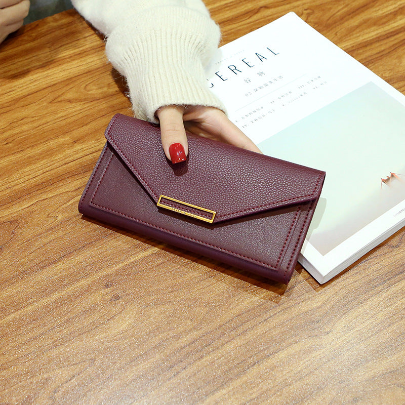 Women's Korean Fashionable Personalized Long Fresh Multifunctional Ladies Wallets
