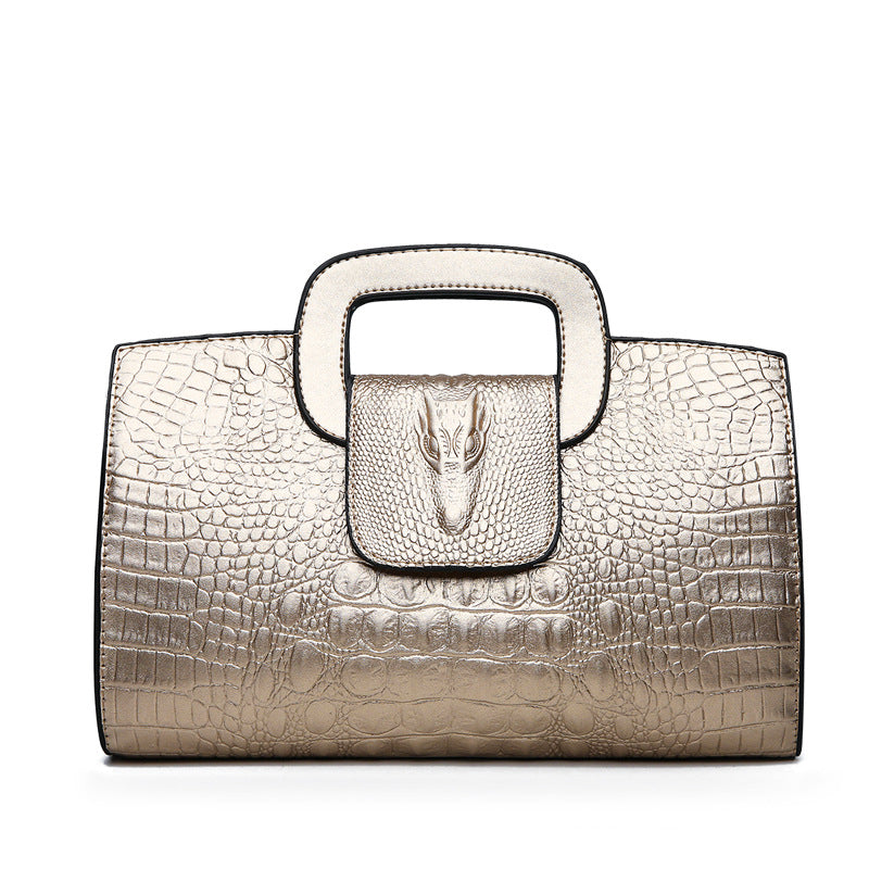 Women's Crocodile Pattern Clutch Fashion Embossing Women's Shoulder Bag