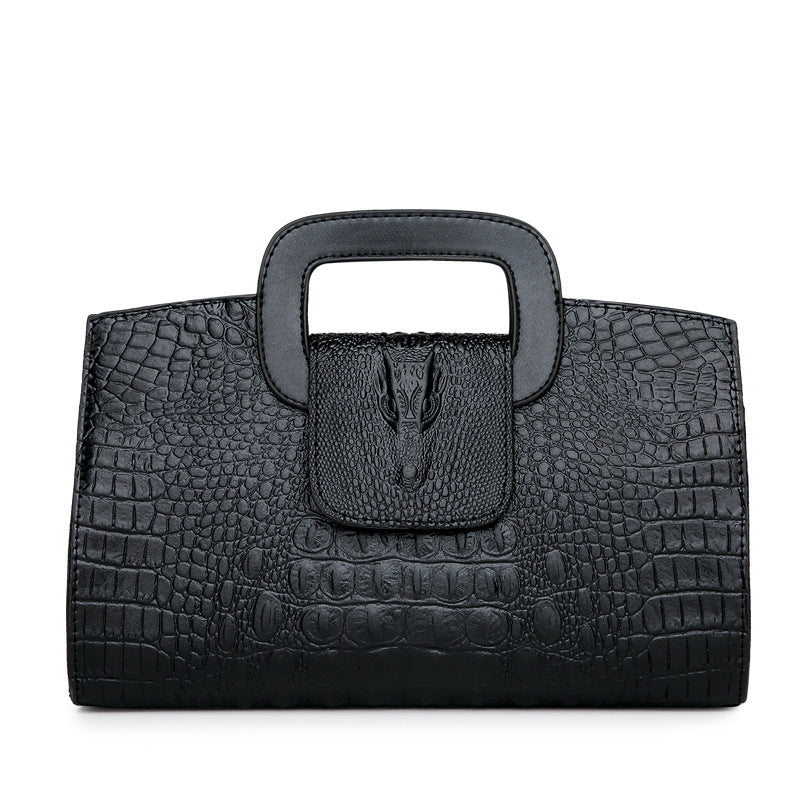 Women's Crocodile Pattern Clutch Fashion Embossing Women's Shoulder Bag