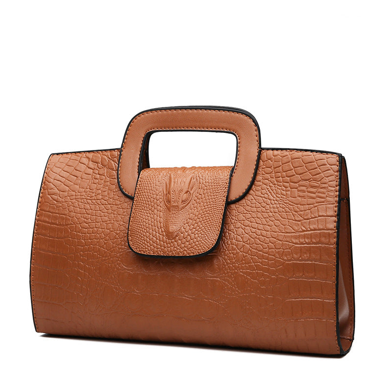 Women's Crocodile Pattern Clutch Fashion Embossing Women's Shoulder Bag