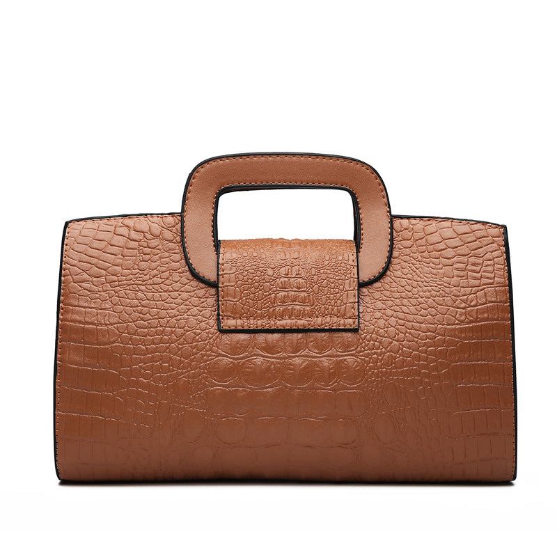 Women's Crocodile Pattern Clutch Fashion Embossing Women's Shoulder Bag