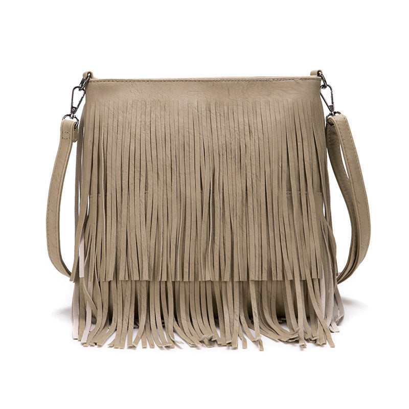Women's Glamorous New Big Fashion Tassel Crossbody Bags