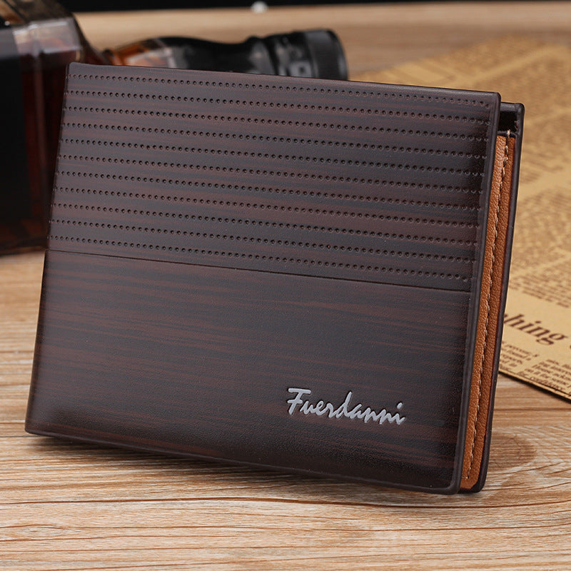 Graceful Men's Short Chic Multi Slots Men's Wallet