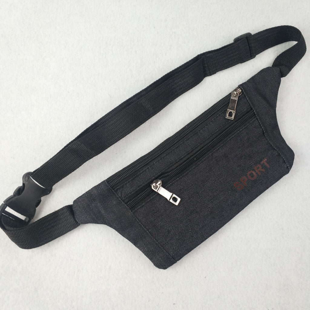 Men's Canvas Close-fitting Out Running Invisible Men's Waist Packs