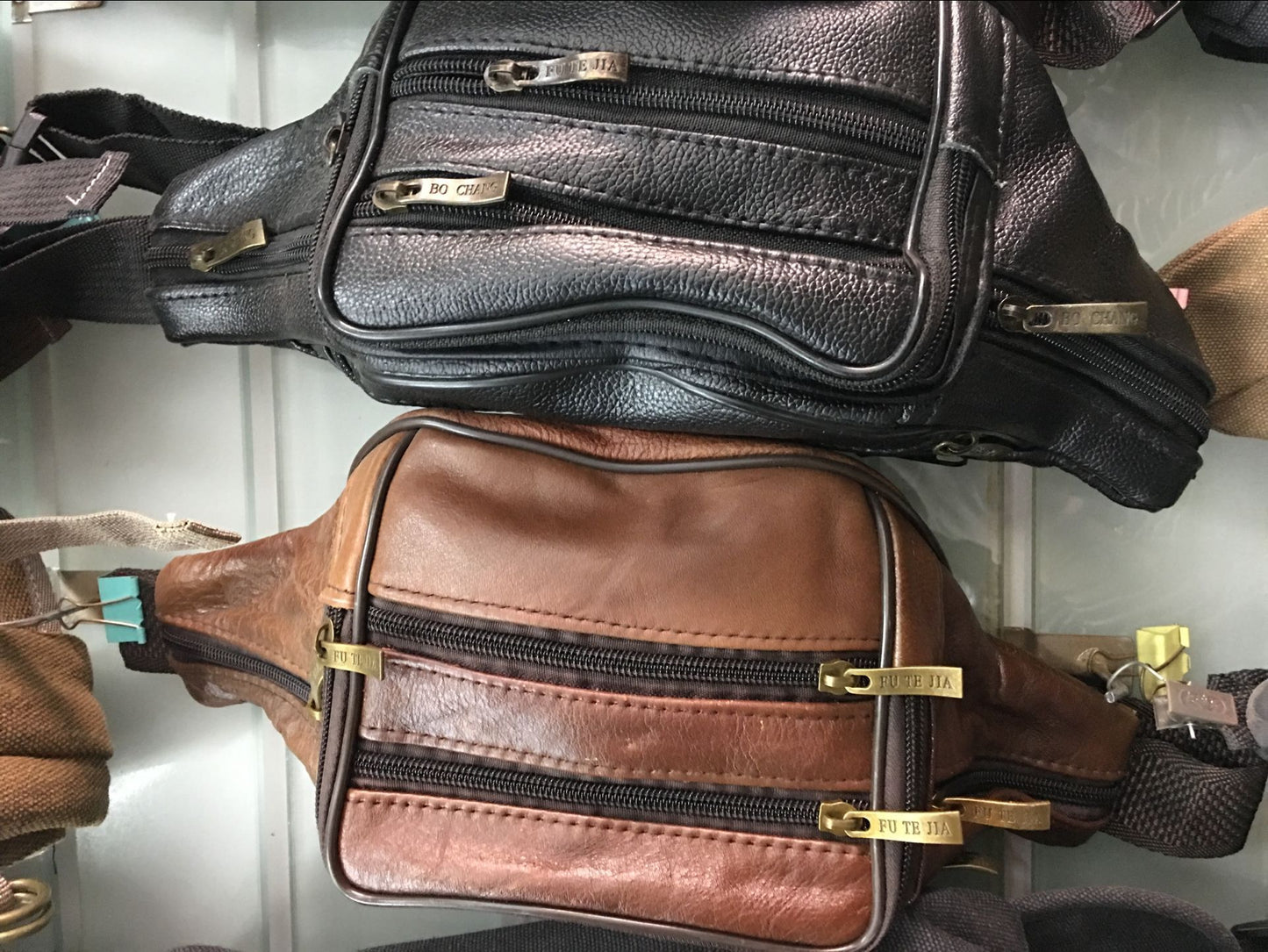 Men's Business Cash Checkout First Layer Cowhide Men's Waist Packs